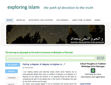 Tablet Screenshot of exploring-islam.com